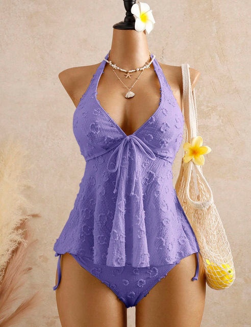 Damen Bikini Set Badeanzug Mit Neckholder Für Den Urlaub Strand_voghion.com