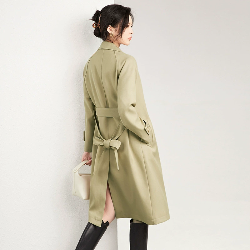 2323712-Loose and versatile long trench coat-Note: Special offer will not be returned