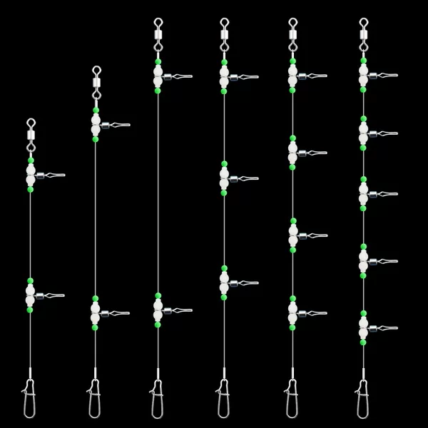 Large luminous gourd wire clip Group sea fishing boat fishing pull flow fast change line string hook fishing gear Accessories Wholesale