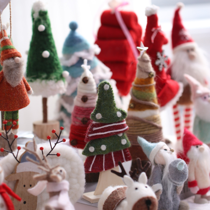 Mayorista Amazon Santa decora la escena muñeca creativa árbol de Navidad colgante decoración accesorios