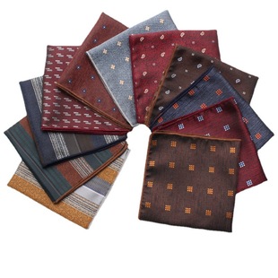Leer men's wedding polyester square scarf suit handkerchief pocket towel suit square scarf multi-color chest scarf factory wholesale