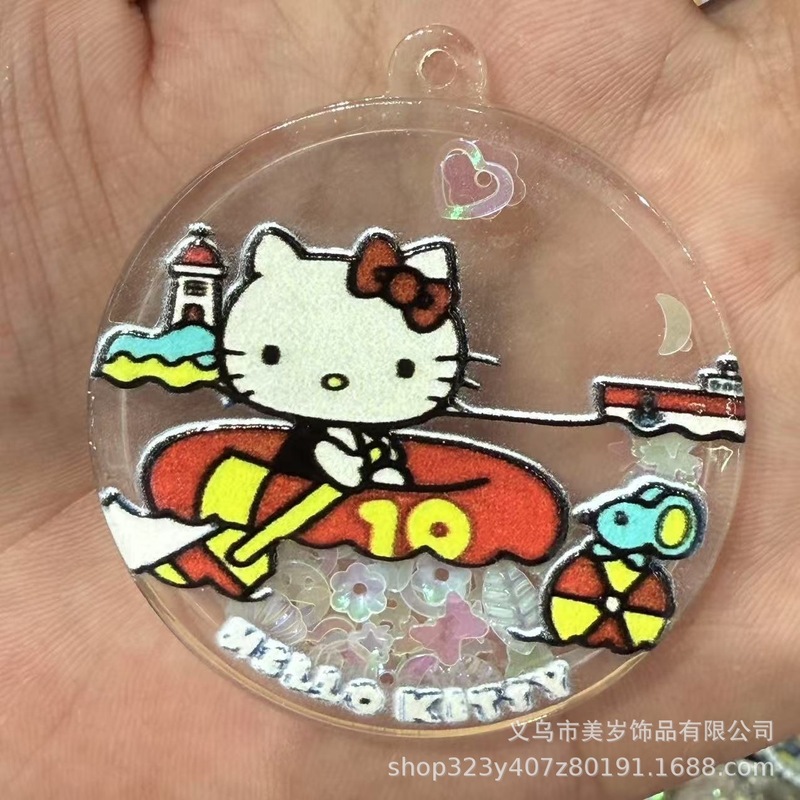 时尚创意大牌小香风浮雕亚克力大片片挂件 穿孔吊坠 DIY饰品配件|undefined