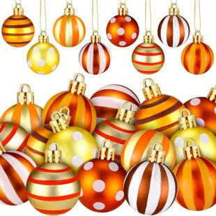 Spot Cross-Border Thanksgiving Autum 3cm Matte Painted Plastic Christmas Ball Autum Holiday Decoration Ball