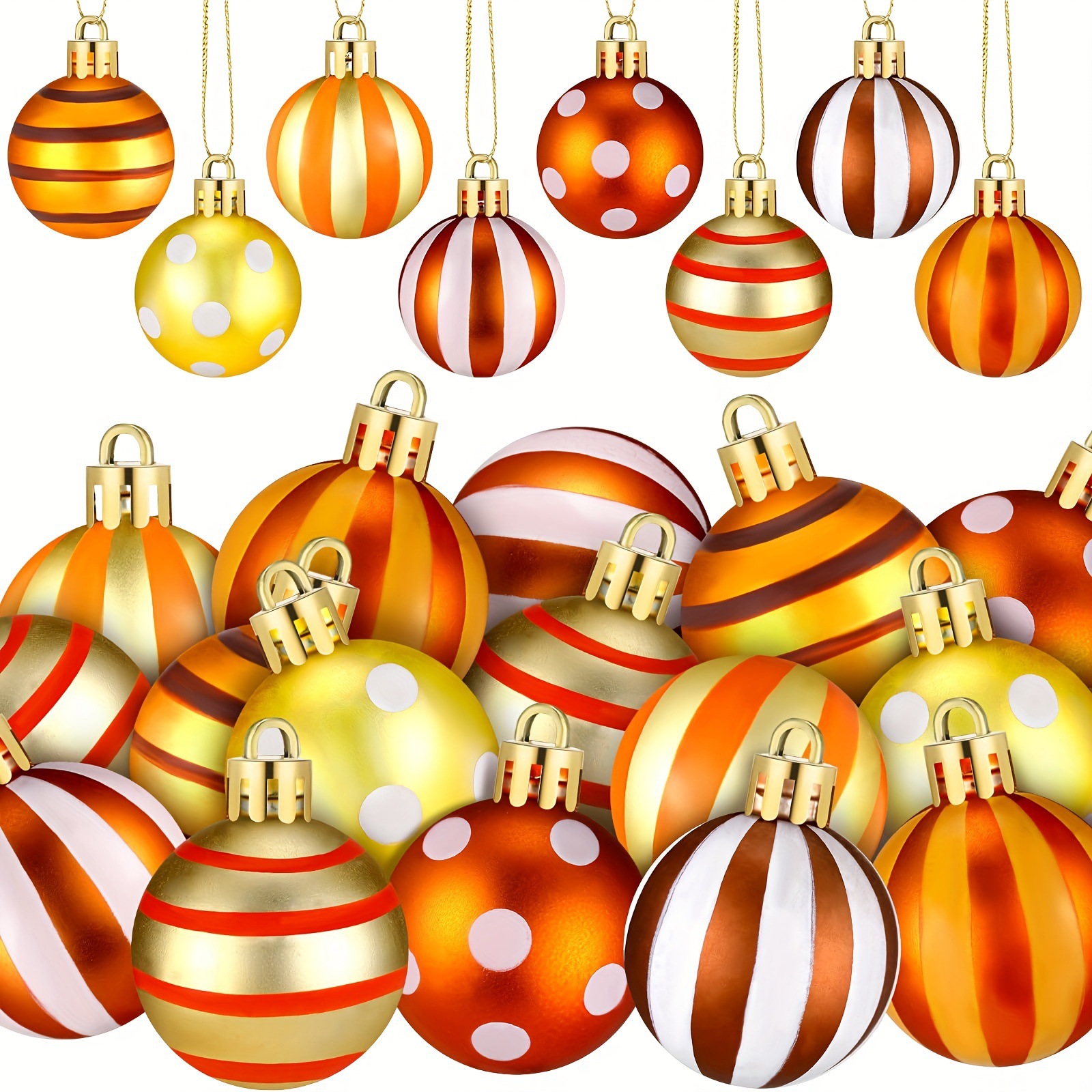 Navidad 3cm mate pintado plástico bola de Navidad otoño festivo bola decorativa