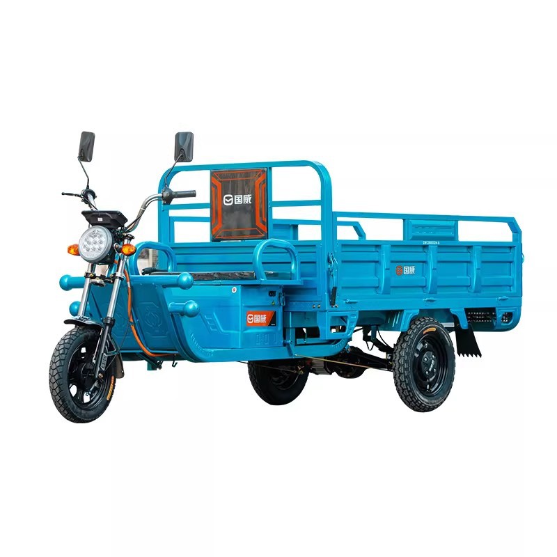 Guowei triciclo eléctrico camión de carga Wang Chengdu pull carga expreso puesto nuevo vehículo de batería agrícola doméstico