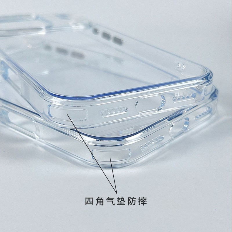 Apple 17promax 透明 2.5mm 厚さの PC 磁気電話ケース iPhone16 新しい細穴落下防止に適しています。|undefined