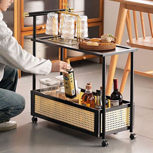 Mobile dining cart, kitchen trolley, tea cabinet, living room side cabinet, new restaurant serving cart, dining table side table