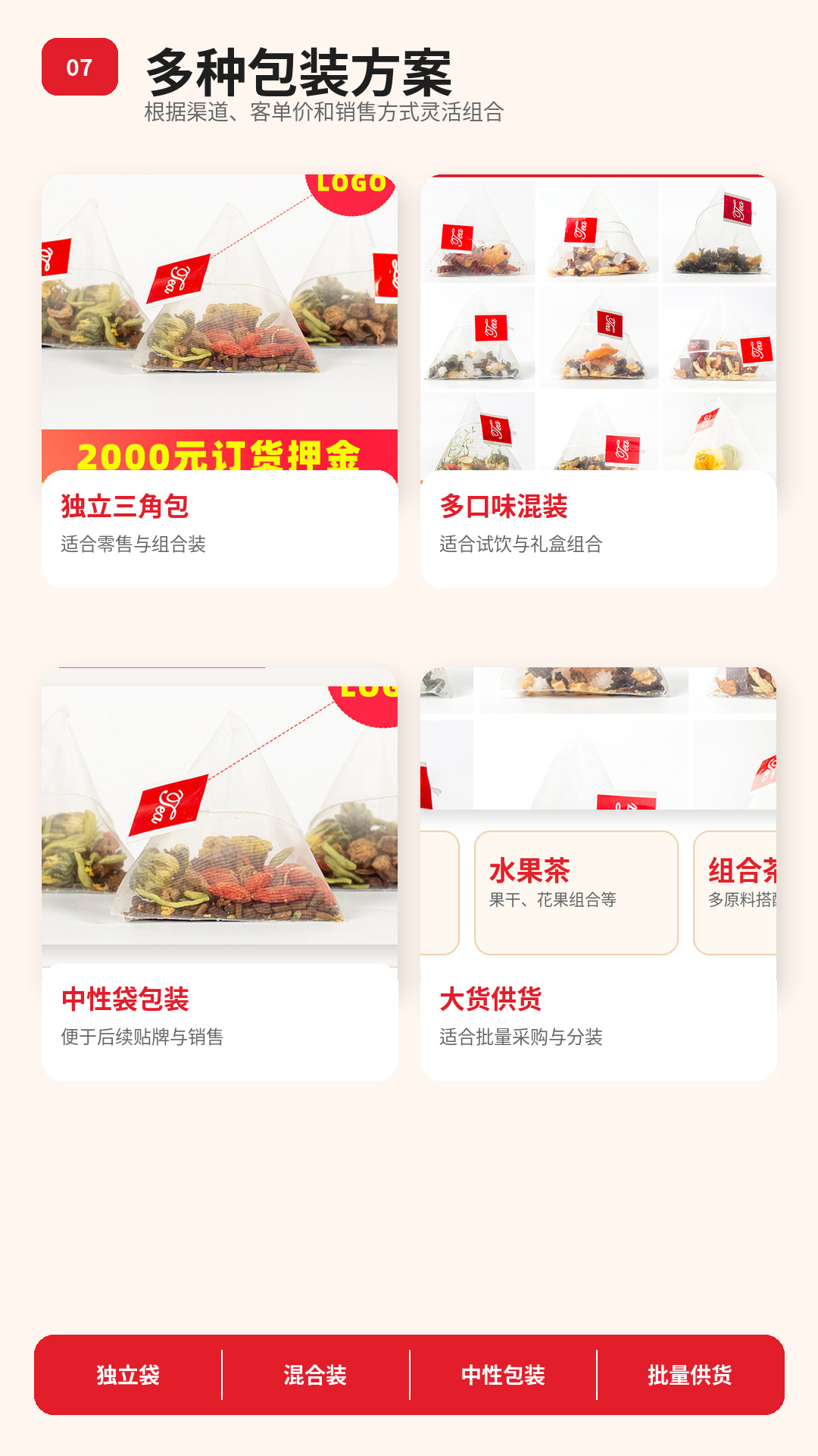 Fu Ling Yi Shi Tea Pyramid Tea Bags 3g Sugar Free Herbal Flower Tea for Daily Wellness Steeping specifications