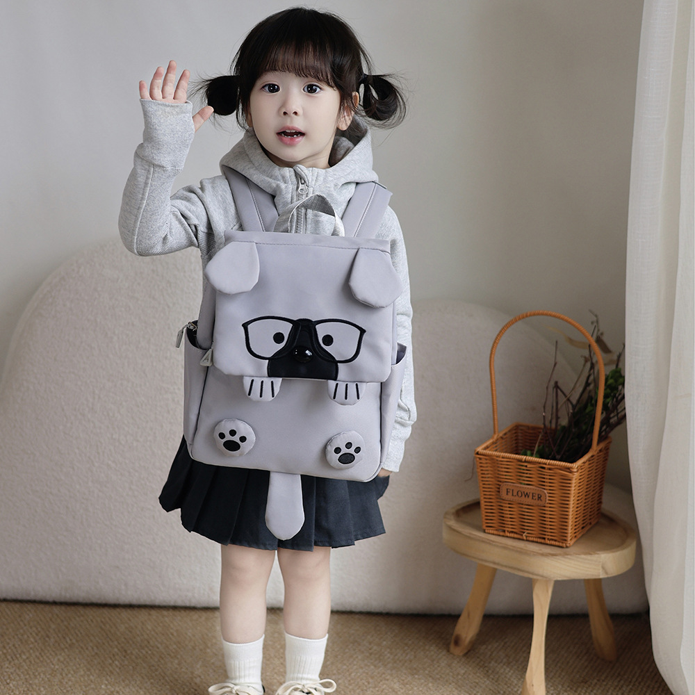 Nuevas mochilas para niños de dibujos animados lindas gafas perros niñas y niñas mochilas para niños de jardín de infantes mochilas de moda