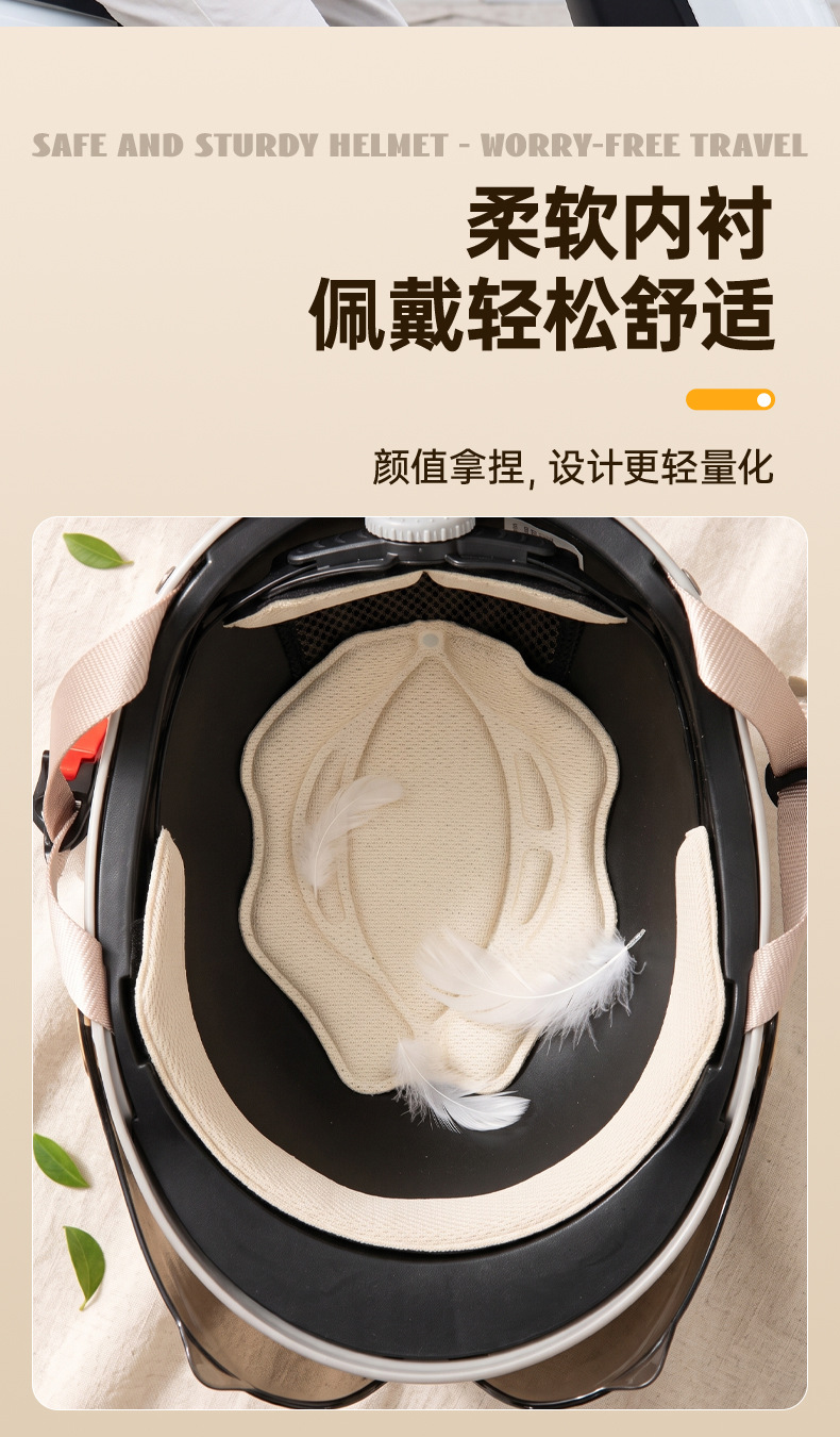 New national standard 3C certified all-season universal electric vehicle helmet, motorcycle summer sun protection breathable safety helmet