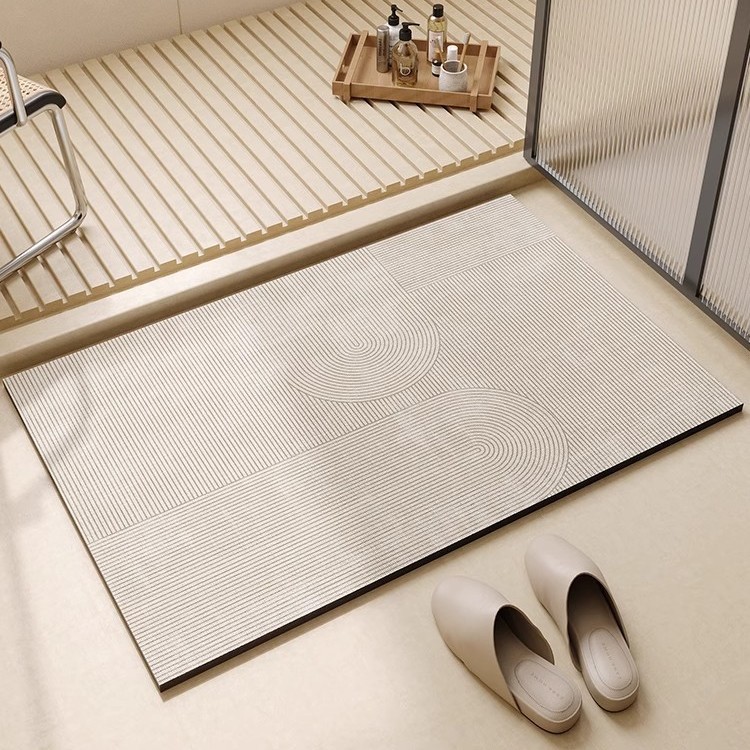 japanese-style soft diatom ooze floor mat household water-absorbing quick-drying bathroom mats bathroom entrance stain-resistant drop-resistant non-slip mat