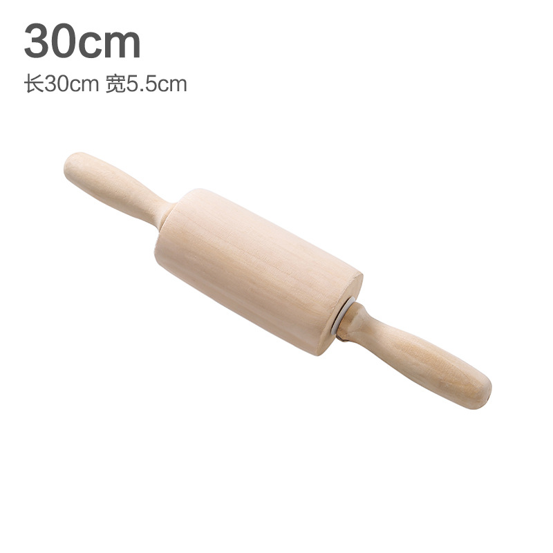 Herramienta de horneado doméstica de madera sólida de tamaño pequeño de madera de hayaja para prensar la superficie de la piel de la cabra