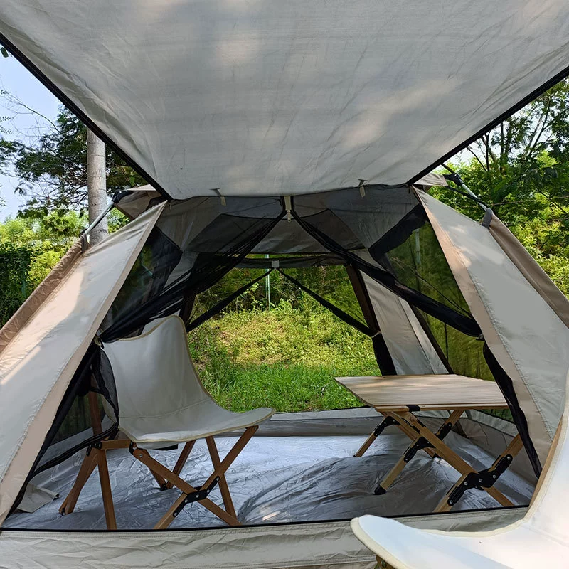 Travel tent for camping, handheld folding automatic canopy, 2 in 1