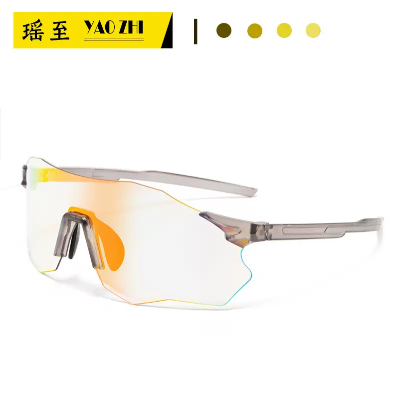 跨境新款TR变色运动骑行眼镜超轻SUNGLASSES徒步登山太阳墨镜批发
