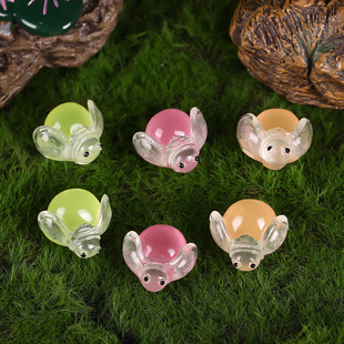 Micro creative cartoon resin mini luminous colored flying insects DIY jewelry accessories small ornaments Moss landscape