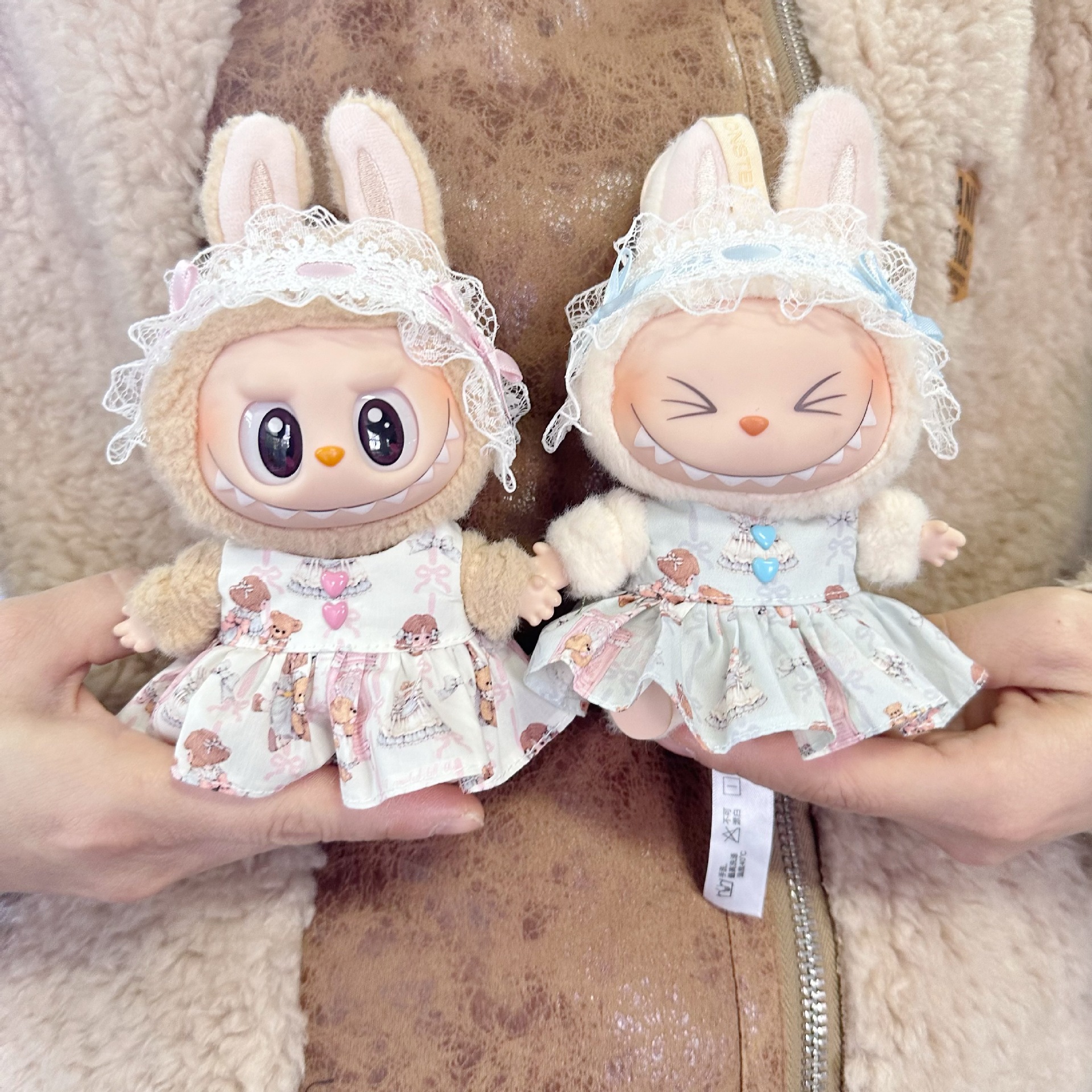 僅衣服】一二代盲盒LABUBU公仔衣服掛件拉布布娃衣洛莉塔連衣裙甜