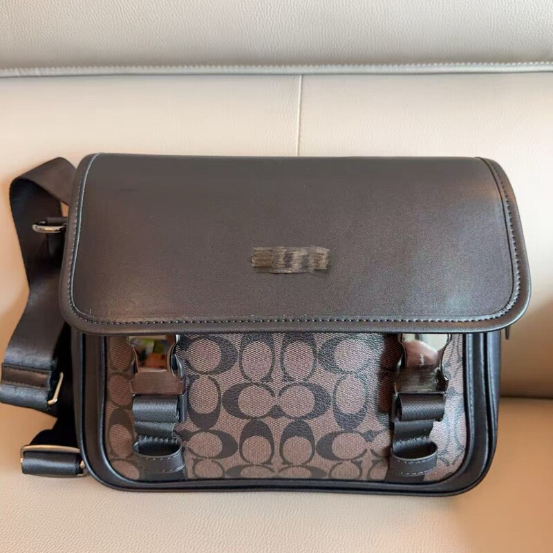 Kou Bag Men's Classic Monogram Racer Messenger Sports Style Fashionable Versatile Flap Messenger Handbag Crossbody Bag