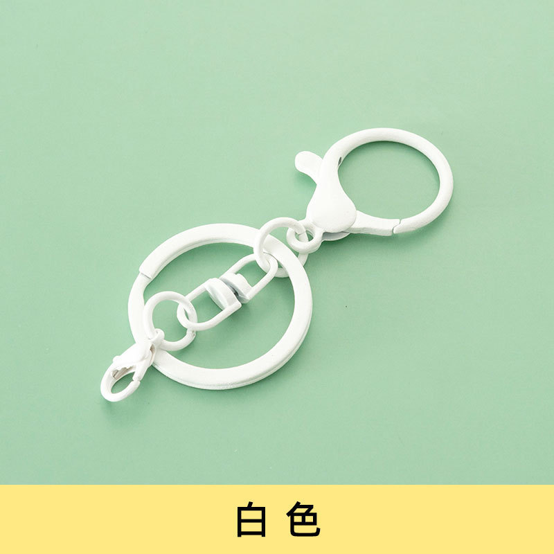 カラー塗装8字回転キーホルダー303ロブスターキーチェーン金属diyアクセサリーアクセサリー部品|undefined