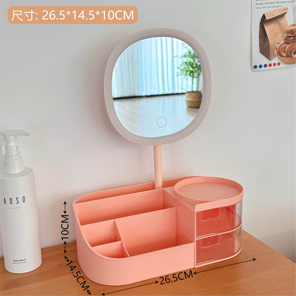 Nuevo ins cosméticos joyería de doble capa plegable de almacenamiento rack simple escritorio del hogar cuarto de baño de almacenamiento en rack de almacenamiento