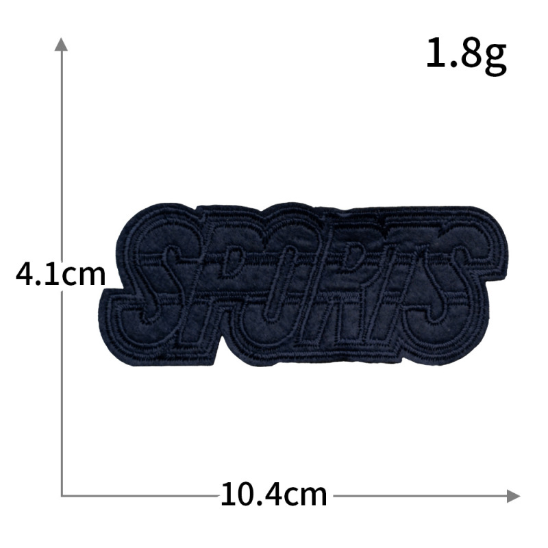 英語のアルファベットシリーズの刺繍布は個性のバッジを貼ります。|undefined