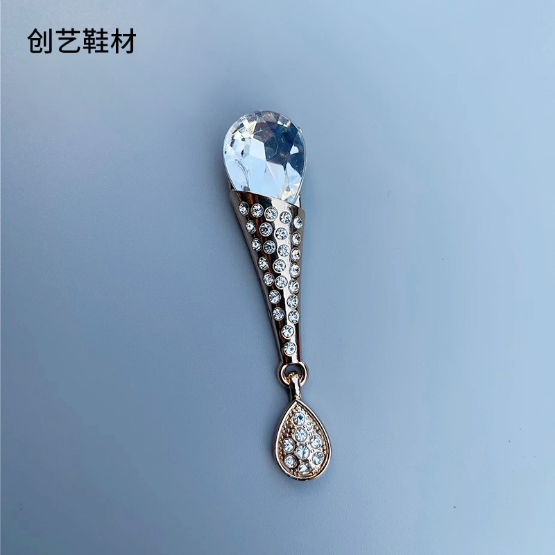 Transfronterizo nuevo tacones altos zapatillas de moda hebilla de metal de aleación de zinc hardware de equipaje hebilla de Cuello de camisa hebilla decorativa