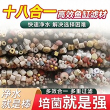 鱼缸过滤材料净水硝化细菌屋火山石陶瓷环培菌鱼池底滤多合一滤材