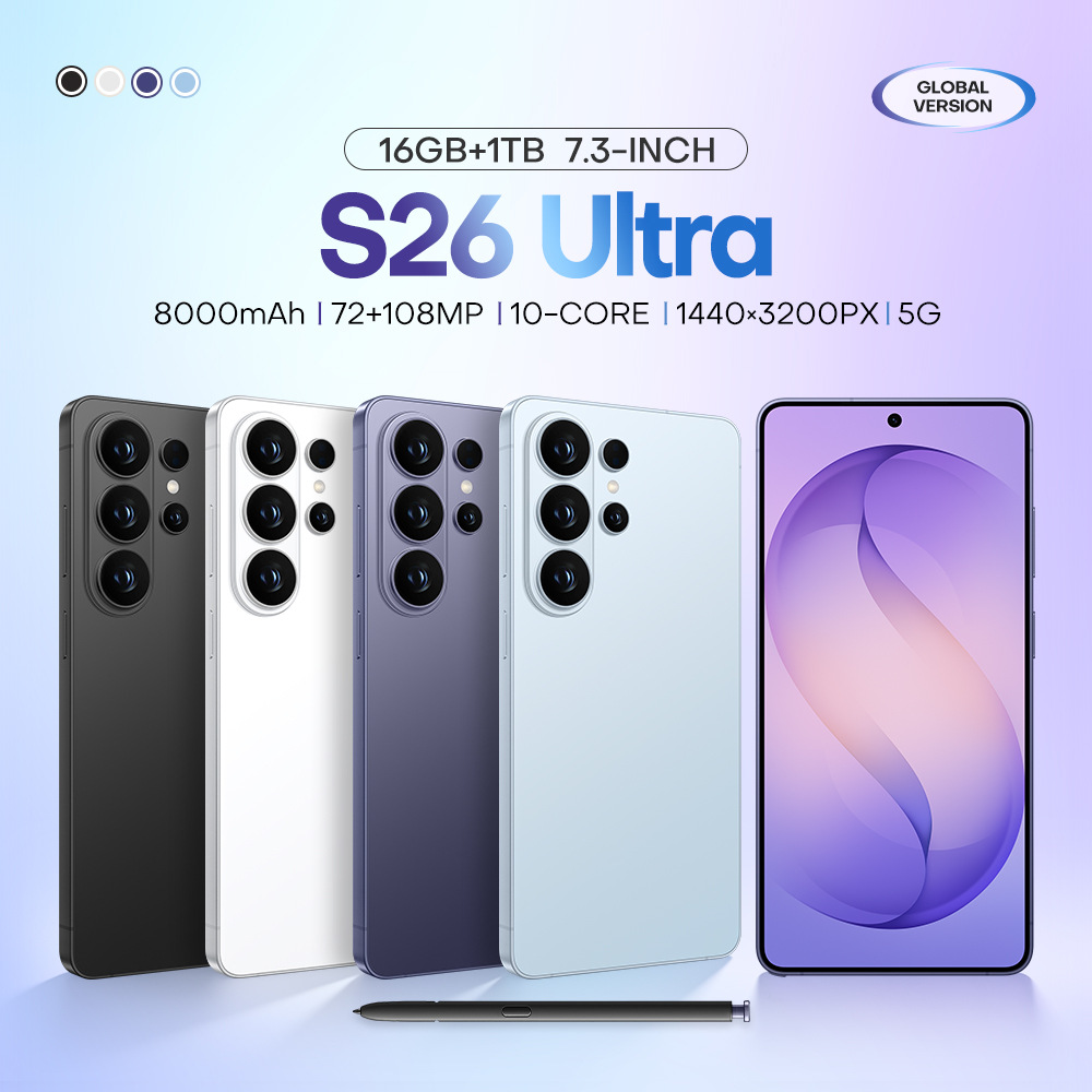 S26ultra Cross-border Smartphone 4g In-stock Replica Version 4+64...