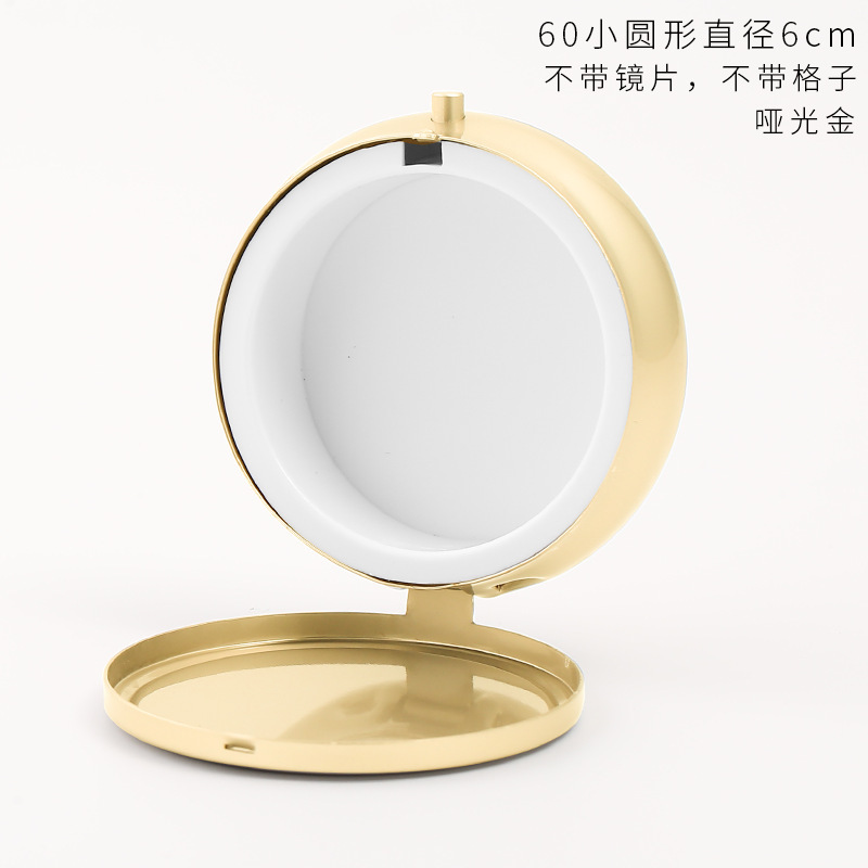 丸い三格の金属の薬の箱の小さい鏡の多格のハート型の四角形は携帯して簡単な錠剤の箱の創意のキャンディーを持ちます。|undefined