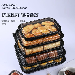定制一次性西点烘焙提拉米苏蛋糕切块塑料包装盒酥皮千层酥打包盒