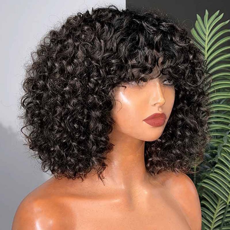 Party, Stage, Street Occasion Women's Gender Simple Style Style Women's Simple Style Party Stage Street High Temperature Wire Long Bangs Short Curly Hair Wig Net