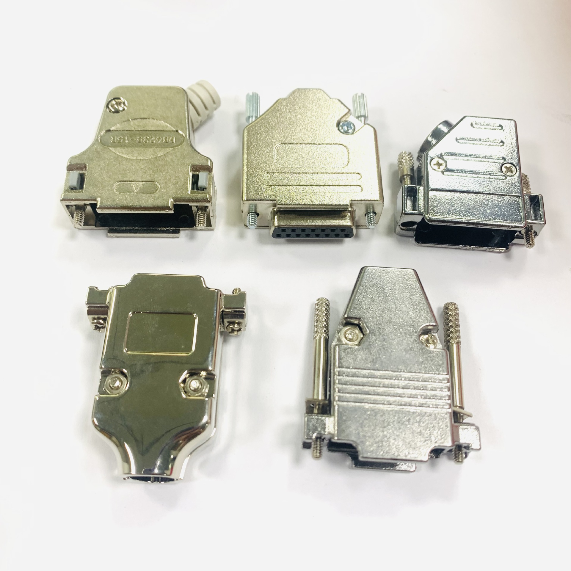 D-SUB金属罩 线缆外壳 锌合金壳 串口9针 接线盒 鸿胜 DB防尘