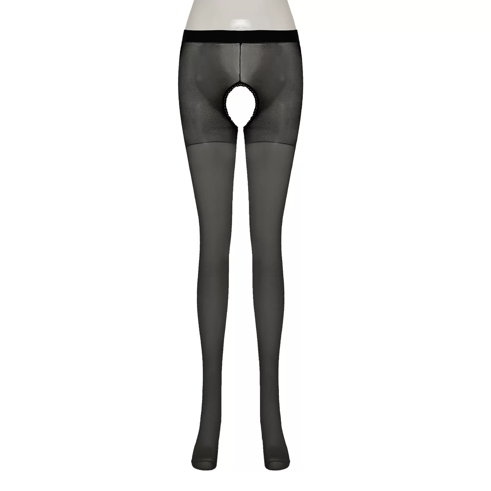 跨境免脱女士情趣内衣丝袜两面开档免脱透视丝袜一件代发