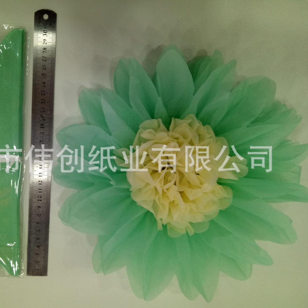 纸花纸花球跨境专供圣诞装饰欧美节日派对用品亚马逊热卖多色纸花