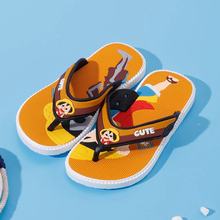 儿童人字拖鞋舒适防滑耐磨儿童男拖夹脚户外沙滩鞋帅气卡通男拖鞋