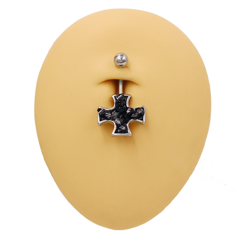 Piercing ombelico a croce gioiello per il corpo alla moda_voghion.com