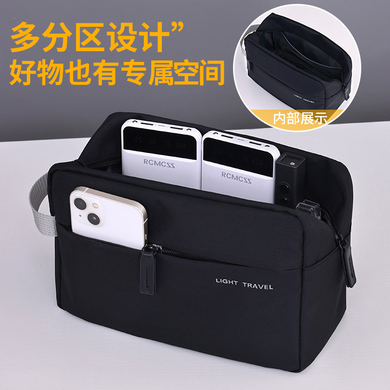 Cross-Border Hot-Selling High-End Portable Travel Toiletry Bag for Men, Suitable for Business Trips, Swimming, Fitness, Large-Capacity Cosmetics Storage Bag
