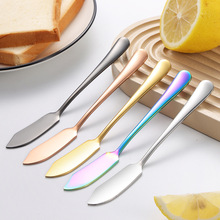 牛油刀304不锈钢黄油刀金色奶油果酱抹刀创意披萨铲不锈钢蛋糕铲