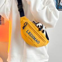 时尚潮牌ins斜挎包包女2025春季新款洋气休闲包骑行运动腰包胸包