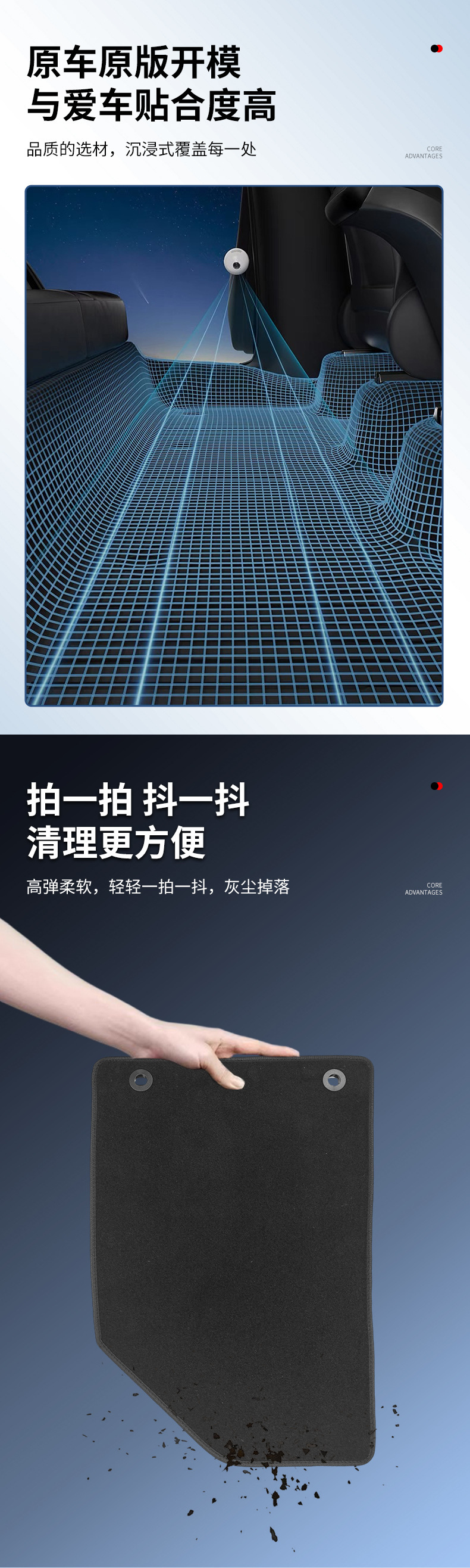 Car Nylon Floor Mats Carpet Custom Durable Wear-Resistant