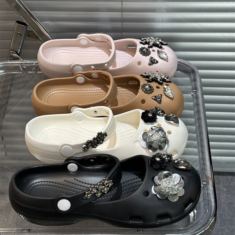 Trendy Ballet-Style Thick-Soled Clogs for Women, Summer 2026 New Model, Suitable for Students, Outdoor Wear