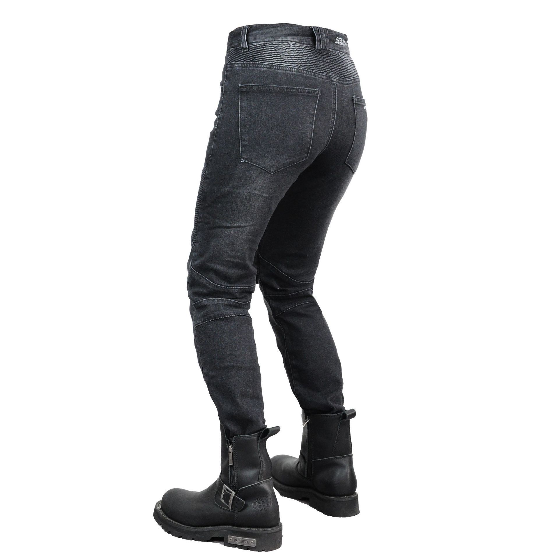 VOLERO pantalones vaqueros de la motocicleta de las mujeres pantalones de montar de carreras de motos pantalones anti-caída estiramiento retro equipo de protección ordinaria