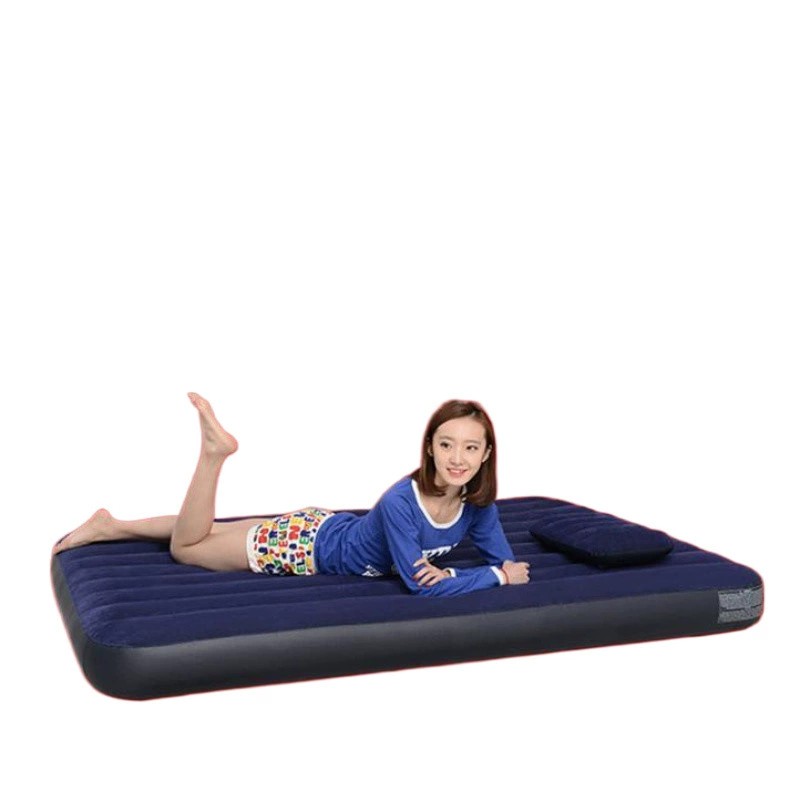 KLJ уличный надувной матрас двойной дом with folding air cushion beds to increase simplicity, portable thick -thick air bed