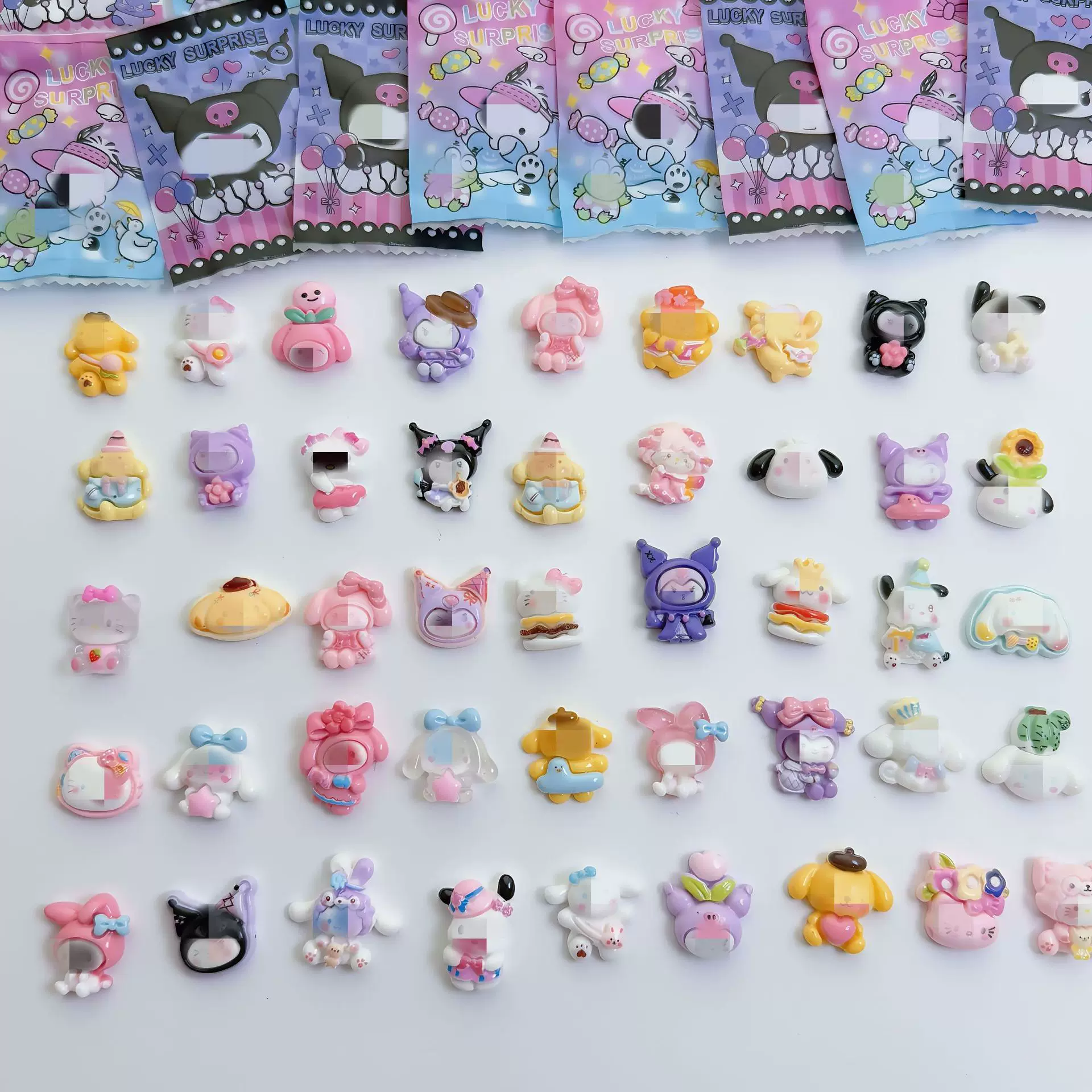 亮面可爱diy树脂惊喜盲袋小礼物盲盒奖品小学生迷你仿真卡通微缩