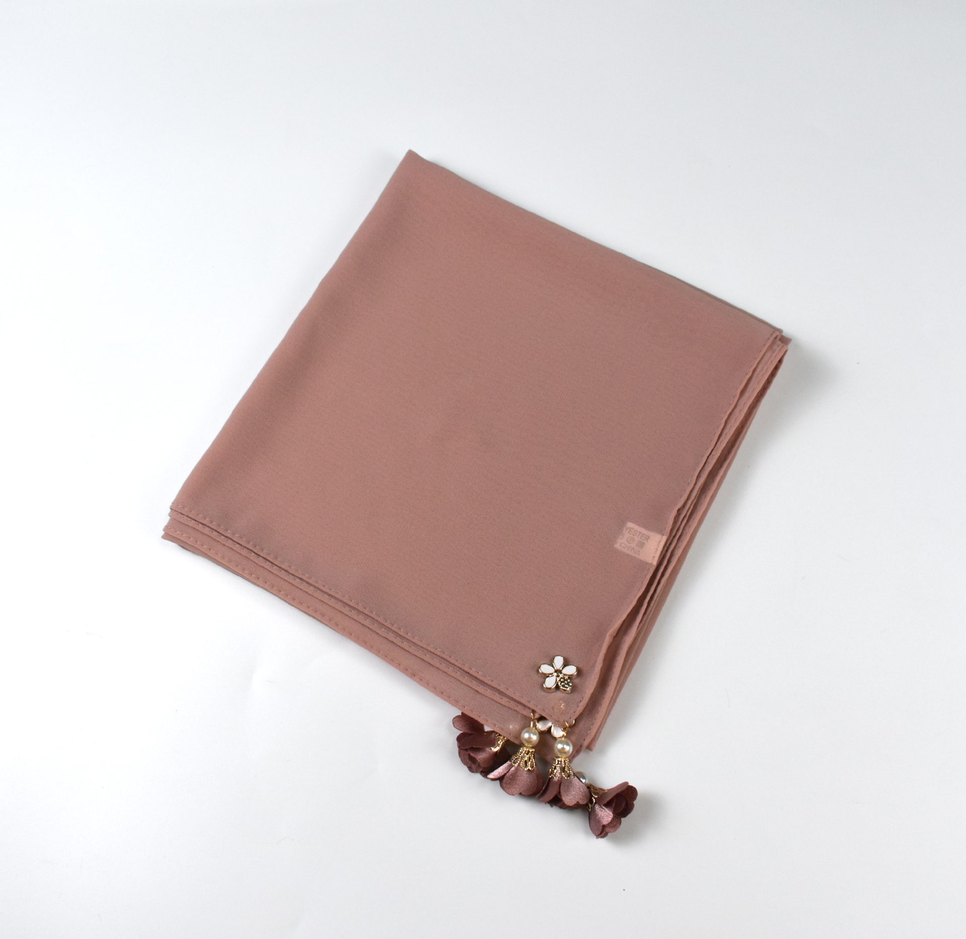 MH030 Pearl Chiffon Square Hijab Scarf from Mariam's Collection12