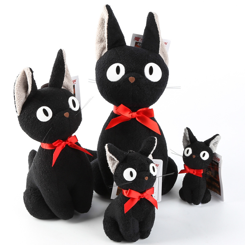 魔女宅急便琪琪的宠物猫黑猫吉吉猫咪毛绒公仔挂件挂饰玩具玩偶