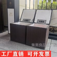 回收鞋套框框收纳筐脏衣服网红款方便的凳子箱两用带盖篓子换鞋凳