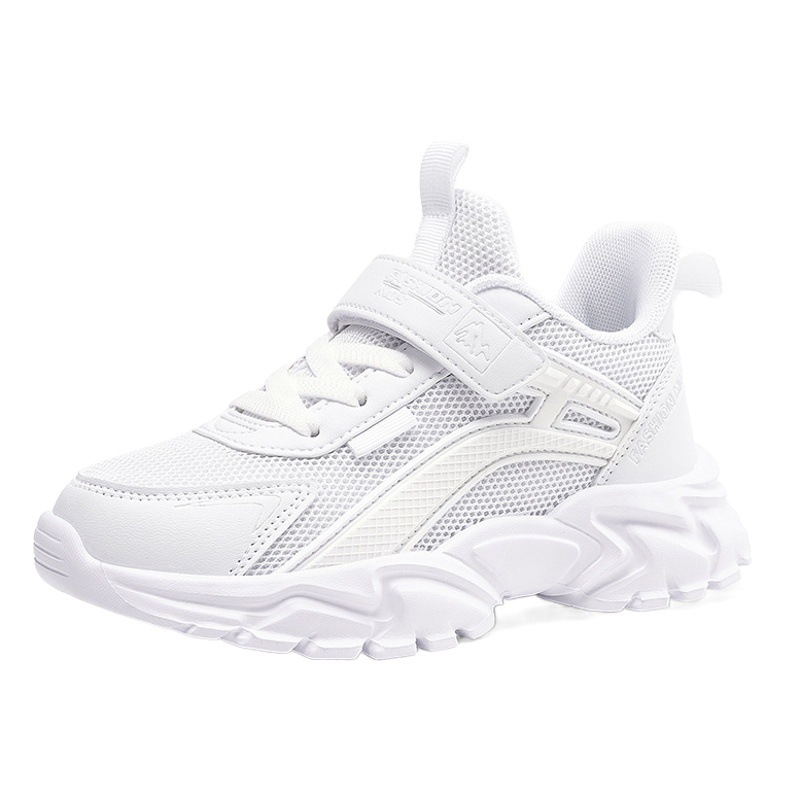 Zapatillas Blancas de Malla para Niños de Malla y MD Transpirable y Antideslizante para Uso Escolar image 1