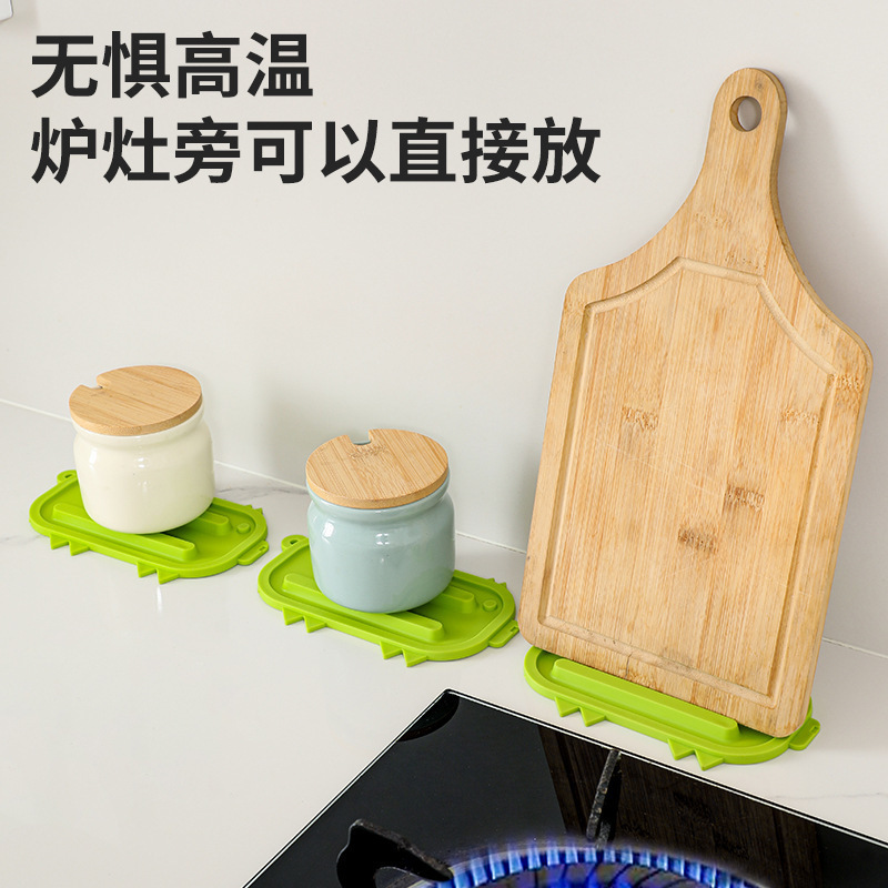 肥皂沥水垫锅盖收纳垫硅胶台面沥水垫隔热垫砧板放置垫锅盖放置器|undefined
