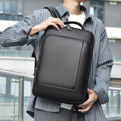 トップ層牛革多機能ビジネスバックパックシンプルで有型出勤出張パソコンバッグクロスボーダー高級感ランドセル