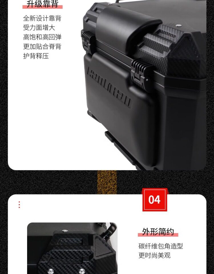 Wanlihao E511 electric vehicle rear trunk, universal non-aluminum alloy motorcycle trunk, large-capacity storage for electric bikes